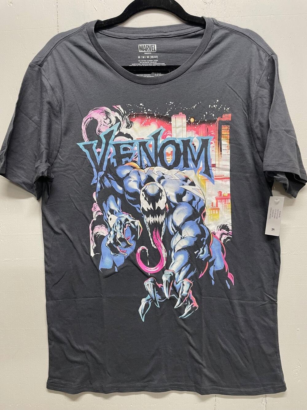 Marvel VENOM T shirt Men's Size Medium Gray New With Tag